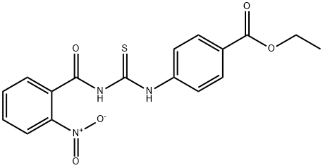 ethyl 4-({[(2-nitrobenzoyl)amino]carbonothioyl}amino)benzoate 结构式