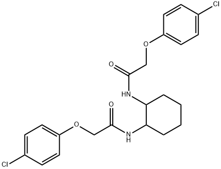 N,N'-1,2-cyclohexanediylbis[2-(4-chlorophenoxy)acetamide] 结构式