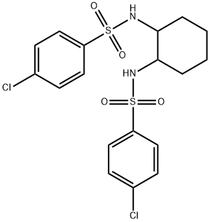 N,N'-1,2-cyclohexanediylbis(4-chlorobenzenesulfonamide) 结构式