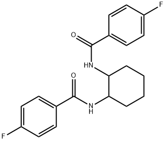 N,N'-1,2-cyclohexanediylbis(4-fluorobenzamide) 结构式