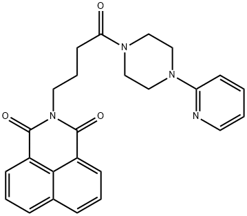 2-(4-oxo-4-(4-(pyridin-2-yl)piperazin-1-yl)butyl)-1H-benzo[de]isoquinoline-1,3(2H)-dione 结构式