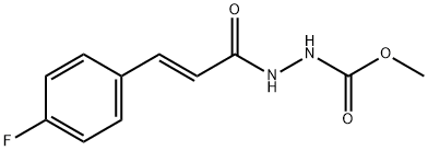 methyl 2-[3-(4-fluorophenyl)acryloyl]hydrazinecarboxylate 结构式