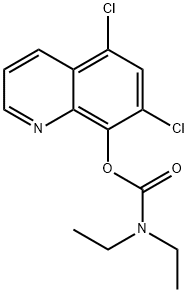 5,7-dichloroquinolin-8-yl diethylcarbamate 结构式