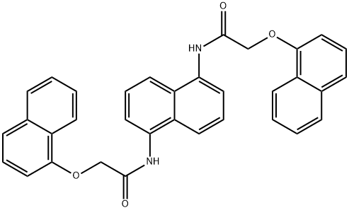 N,N'-1,5-naphthalenediylbis[2-(1-naphthyloxy)acetamide] 结构式