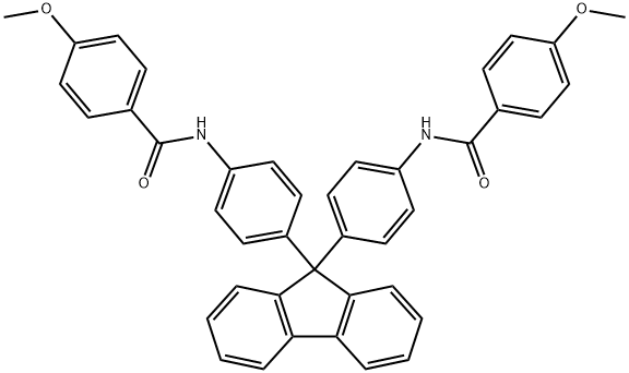 N,N'-[9H-fluorene-9,9-diylbis(4,1-phenylene)]bis(4-methoxybenzamide) 结构式