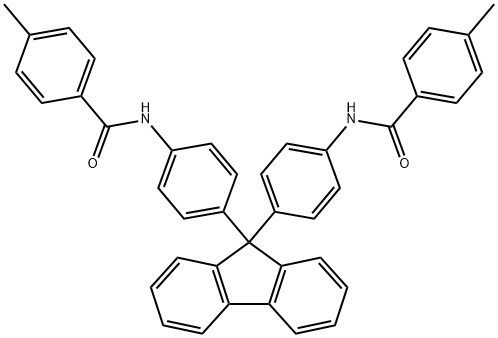 N,N'-[9H-fluorene-9,9-diylbis(4,1-phenylene)]bis(4-methylbenzamide) 结构式