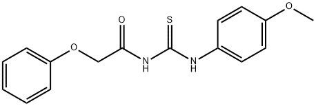 N-{[(4-methoxyphenyl)amino]carbonothioyl}-2-phenoxyacetamide 结构式