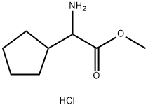 RS-环戊基甘氨酸甲酯盐酸盐 结构式