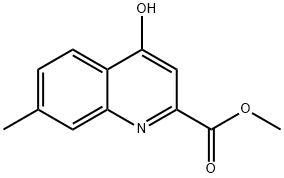 7-methyl-4-hydroxy-2-methoxycarbonylquinoline 结构式