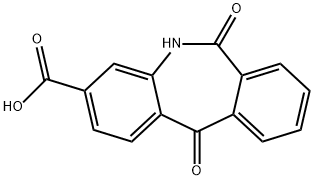 6,11-dioxo-6,11-dihydro-5H-dibenzo[b,e]azepine-3-carboxylic acid 结构式