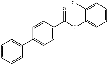 2-chlorophenyl 4-biphenylcarboxylate 结构式