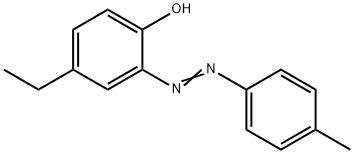 4-ethyl-2-[(4-methylphenyl)diazenyl]phenol 结构式