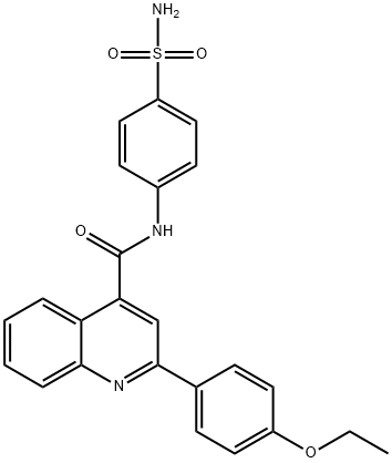 2-(4-ethoxyphenyl)-N-(4-sulfamoylphenyl)quinoline-4-carboxamide 结构式