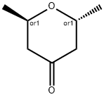 TRANS-2,6-DIMETHYLOXAN-4-ONE 结构式