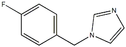 1-[(4-fluorophenyl)methyl]imidazole 结构式