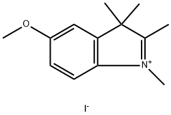 5-甲氧基-1,2,3,3-四甲基-3H-吲哚碘化物 结构式