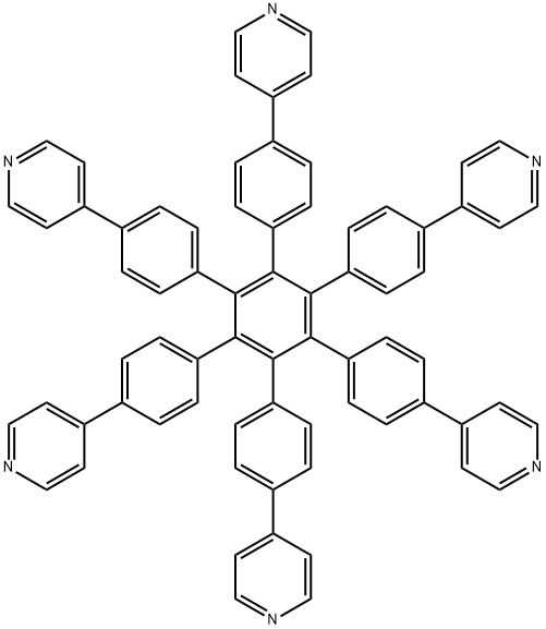 六[4-(4'-吡啶基)苯基]苯 结构式