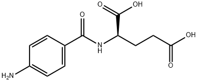 N-(4-氨基苯甲酰)-D-谷氨酸 结构式
