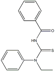 N-[ethyl(phenyl)carbamothioyl]benzamide 结构式