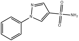 1-苯基-1H-吡唑-4-磺酰胺 结构式