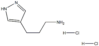 3-(1H-吡唑-4-基)丙烷-1-胺二盐酸盐 结构式