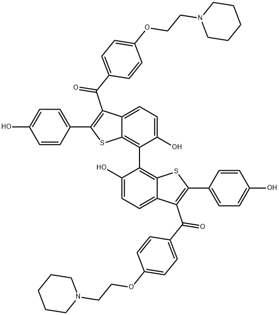 雷洛昔芬二聚体 结构式