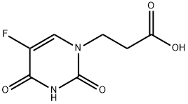 3-(5-fluoro-2,4-dioxo-3,4-dihydropyrimidin-1(2H)-yl)propanoic acid 结构式