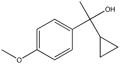 1-cyclopropyl-1-(4-methoxyphenyl)ethanol 结构式