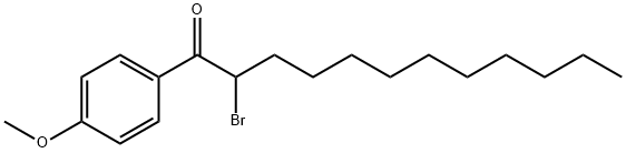 2-BROMO-1-(4-METHOXY-PHENYL)-DODECAN-1-ONE 结构式
