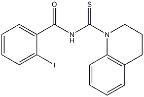 N-(3,4-dihydro-1(2H)-quinolinylcarbonothioyl)-2-iodobenzamide 结构式