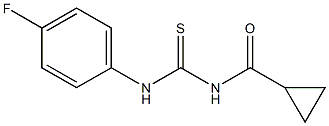 N-{[(4-fluorophenyl)amino]carbonothioyl}cyclopropanecarboxamide 结构式