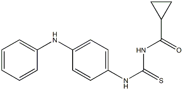 N-{[(4-anilinophenyl)amino]carbonothioyl}cyclopropanecarboxamide 结构式