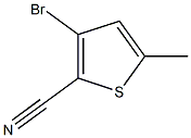 3-溴-5-甲基噻吩-2-甲腈 结构式