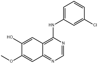 6-Quinazolinol, 4-[(3-chlorophenyl)amino]-7-methoxy- 结构式