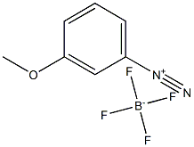 Benzenediazonium, 3-methoxy-, tetrafluoroborate(1-) 结构式