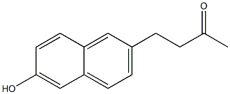 2-Butanone, 4-(6-hydroxy-2-naphthalenyl)- 结构式