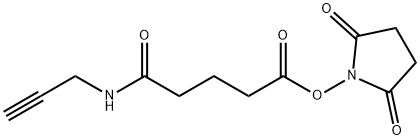 PENTANAMIDE, 5-[(2,5-DIOXO-1-PYRROLIDINYL)OXY]-5-OXO-N-2-PROPYNYL- 结构式