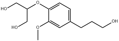 2-[4-(3-HYDROXYPROPYL)-2-METHOXYPHENOXY]PROPANE-1,3-DIOL 结构式