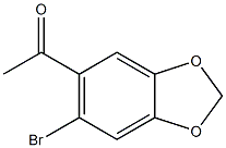 Ethanone,1-(6-bromo-1,3-benzodioxol-5-yl)- 结构式