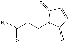 3-(2,5-二氧代-2,5-二氢-1H-吡咯烷酮-1-基)丙酰胺 结构式