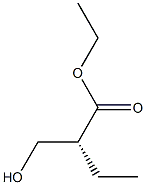 ethyl (R)-2-(hydroxymethyl)butanoate 结构式