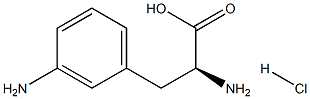 3-氨基-DL-苯丙氨酸一盐酸盐 结构式