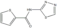 N-(1,3,4-thiadiazol-2-yl)thiophene-2-carboxamide 结构式