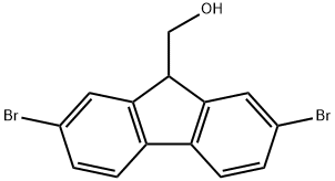 2,7-溴-9-羟甲基-芴酮 结构式