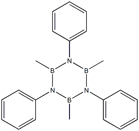 2,4,6-trimethyl-1,3,5-triphenyl-1,3,5,2,4,6-triazatriborinane 结构式