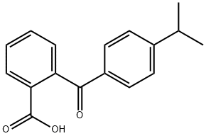 2-(4-propan-2-ylbenzoyl)benzoic acid 结构式