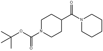 tert-butyl 4-(1-piperidinylcarbonyl)-1-piperidinecarboxylate 结构式