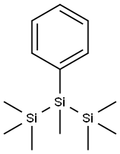 Trisilane, 1,1,1,2,3,3,3-heptamethyl-2-phenyl- 结构式