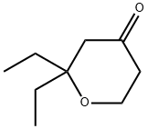 2,2-Diethyl-tetrahydro-pyran-4-one 结构式