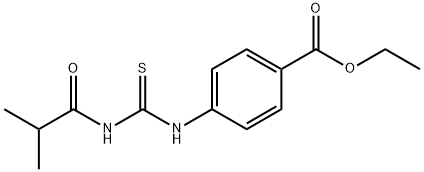 ethyl 4-{[(isobutyrylamino)carbonothioyl]amino}benzoate 结构式